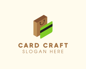 Card - Credit Card & Shopping Bag logo design