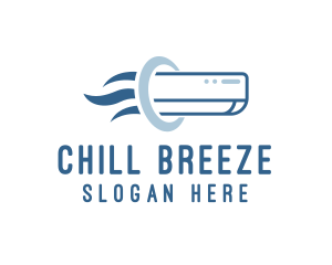 Aircon Cooling Breeze logo design