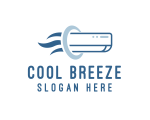 Aircon Cooling Breeze logo design