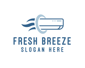 Aircon Cooling Breeze logo design