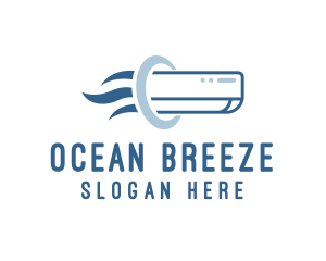Aircon Cooling Breeze logo design