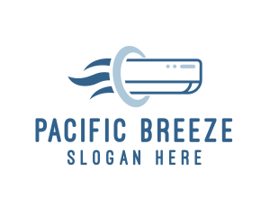 Aircon Cooling Breeze logo design