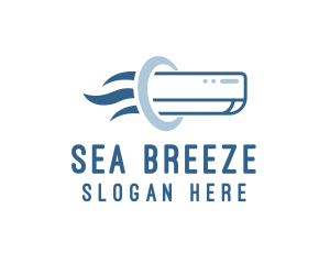 Aircon Cooling Breeze logo design