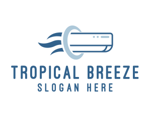 Aircon Cooling Breeze logo design