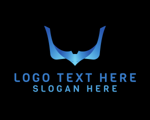 Cyberspace - Letter V Eagle Tech logo design