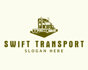 Logistics Freight Truck logo design