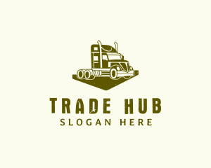 Trading Freight Truck logo design