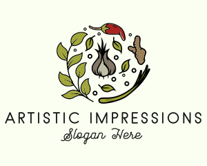 Natural Spice Ingredients logo design