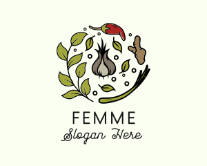 Natural Spice Ingredients logo design