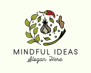 Natural Spice Ingredients logo design