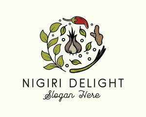 Natural Spice Ingredients logo design