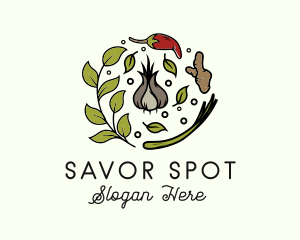 Natural Spice Ingredients logo design