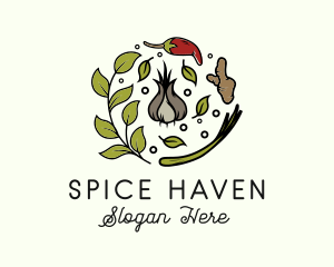 Natural Spice Ingredients logo design