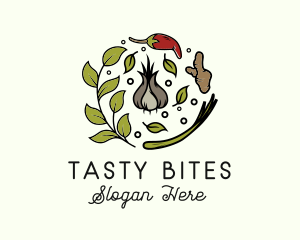 Flavor - Natural Spice Ingredients logo design