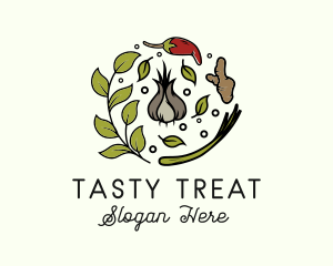 Flavor - Natural Spice Ingredients logo design