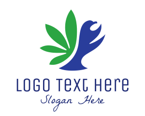 Plant - Dove Cannabis Leaf logo design