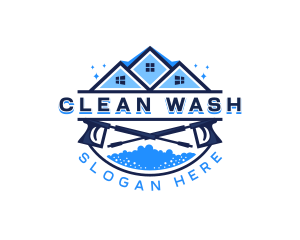 Home Power Washing Cleaning logo design