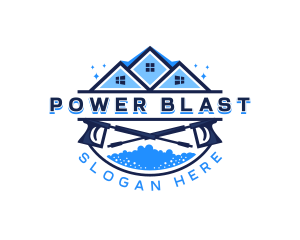 Home Power Washing Cleaning logo design