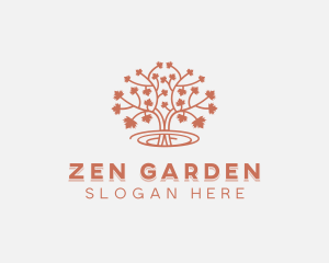 Botanical Maple Tree logo design