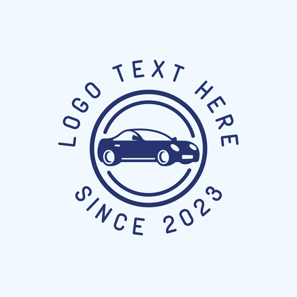 car logo with blue circle