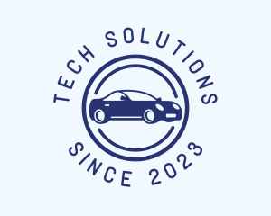 Car Dealership - Blue Car Circle logo design