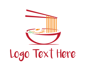 Noodle Bowl Chopsticks Logo