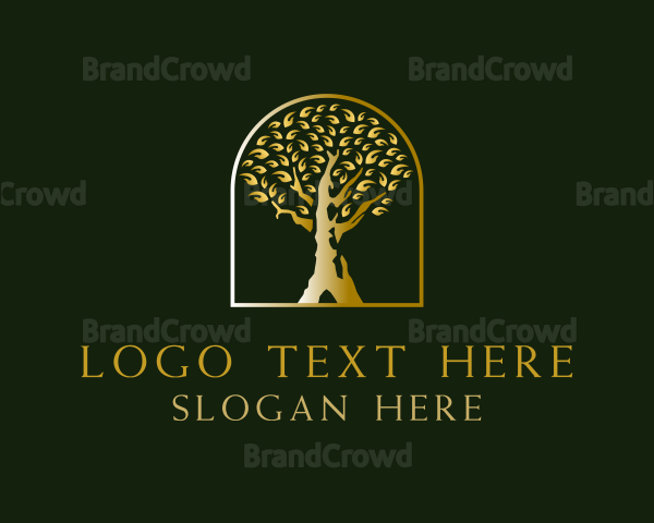 Old Golden Tree Logo