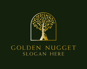 Old Golden Tree  logo design