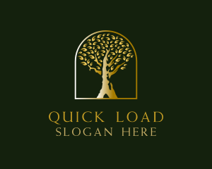 Old Golden Tree  logo design