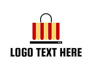 Online Shop - Digital Shop Laptop logo design