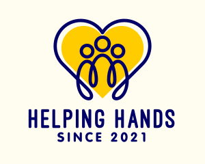 Volunteering - Heart Family Foundation logo design