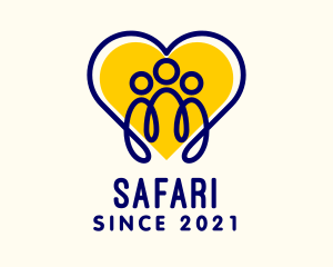 Family Center - Heart Family Foundation logo design