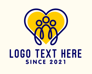Social Justice - Heart Family Foundation logo design