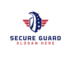 Defense - Veteran American Eagle logo design