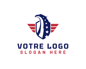 Wing - Veteran American Eagle logo design