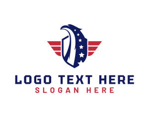 America - Veteran American Eagle logo design