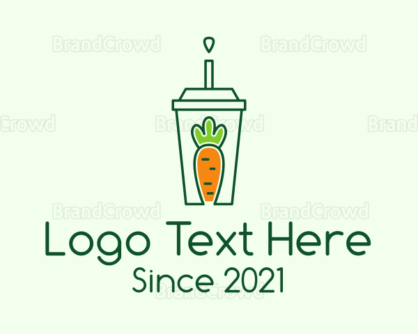 Healthy Carrot Drink Logo