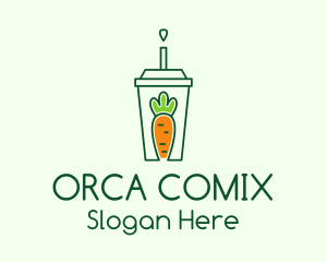 Healthy Carrot Drink Logo
