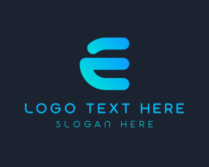 Application - Tech Company Letter E logo design