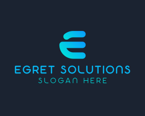 Tech Company Letter E  logo design