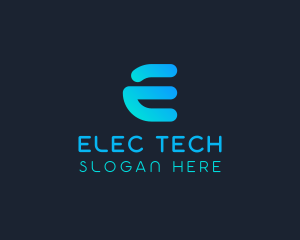 Tech Company Letter E  logo design