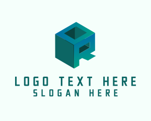 Enterprise - Geometric Cube Letter OR Company logo design