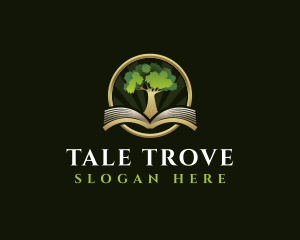 Storybook - Tree Book Library logo design