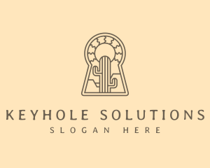 Keyhole - Keyhole Desert Cactus logo design