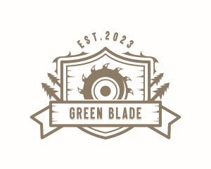 Carpentry Saw Blade Handyman logo design