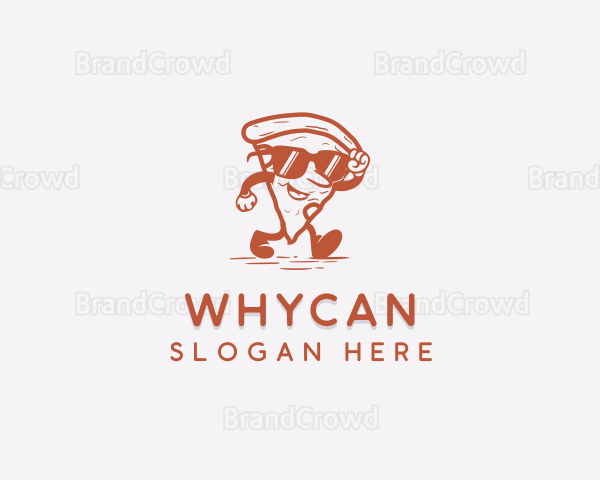 Pizza Food Cartoon Logo