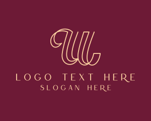 Letter U - Swirl Accessory Boutique logo design