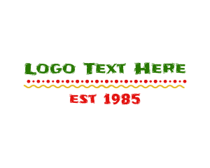 Latino - Festive Mexican Wordmark logo design