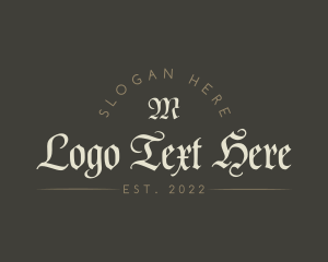Dark - Dark Urban Gothic Lettermark logo design