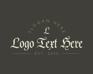 Typography - Dark Urban Gothic logo design